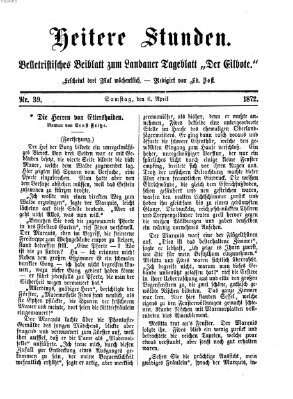 Heitere Stunden (Der Eilbote) Mittwoch 6. März 1872