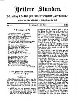 Heitere Stunden (Der Eilbote) Mittwoch 13. März 1872