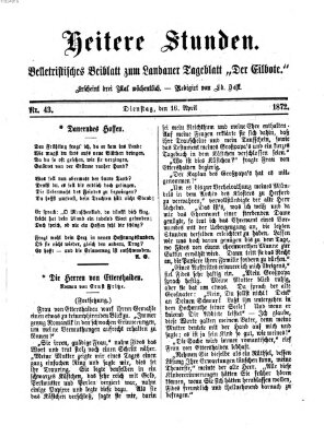 Heitere Stunden (Der Eilbote) Samstag 16. März 1872