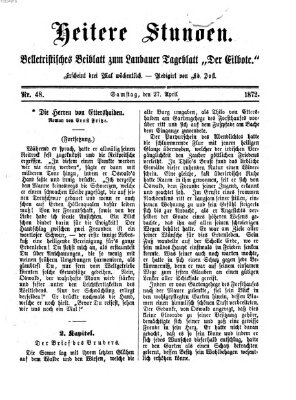 Heitere Stunden (Der Eilbote) Mittwoch 27. März 1872