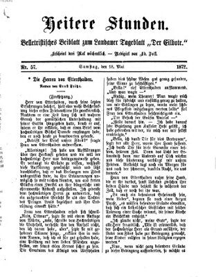 Heitere Stunden (Der Eilbote) Samstag 18. Mai 1872