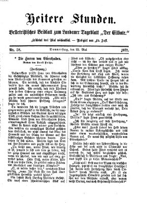 Heitere Stunden (Der Eilbote) Donnerstag 23. Mai 1872