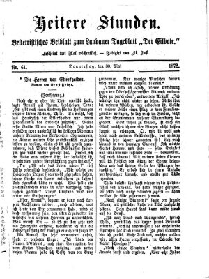 Heitere Stunden (Der Eilbote) Donnerstag 30. Mai 1872