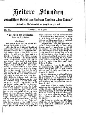 Heitere Stunden (Der Eilbote) Dienstag 4. Juni 1872