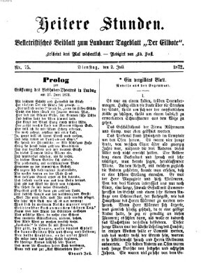 Heitere Stunden (Der Eilbote) Dienstag 2. Juli 1872