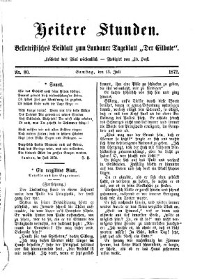 Heitere Stunden (Der Eilbote) Samstag 13. Juli 1872