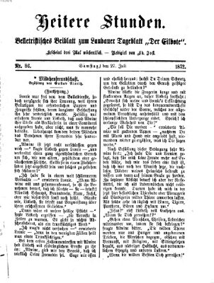 Heitere Stunden (Der Eilbote) Samstag 27. Juli 1872