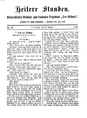 Heitere Stunden (Der Eilbote) Dienstag 13. August 1872