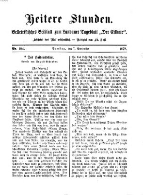 Heitere Stunden (Der Eilbote) Samstag 7. September 1872