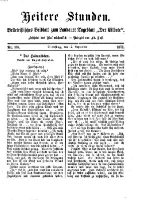 Heitere Stunden (Der Eilbote) Dienstag 17. September 1872