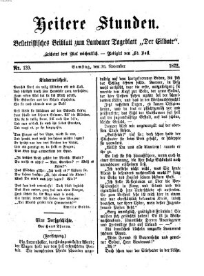 Heitere Stunden (Der Eilbote) Samstag 30. November 1872