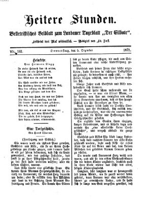 Heitere Stunden (Der Eilbote) Donnerstag 5. Dezember 1872