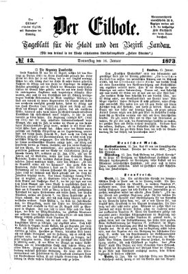 Der Eilbote Donnerstag 16. Januar 1873