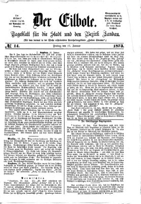 Der Eilbote Freitag 17. Januar 1873