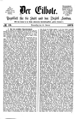 Der Eilbote Donnerstag 23. Januar 1873