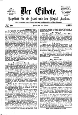 Der Eilbote Freitag 24. Januar 1873