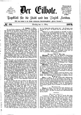 Der Eilbote Dienstag 11. März 1873