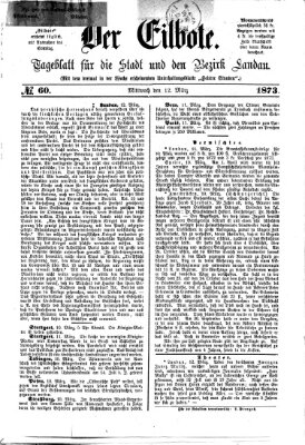 Der Eilbote Mittwoch 12. März 1873