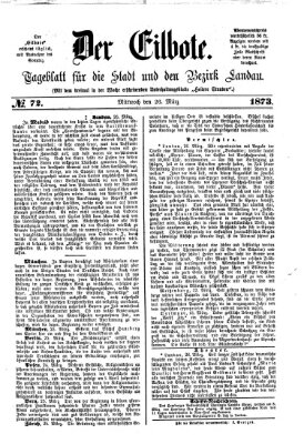 Der Eilbote Mittwoch 26. März 1873