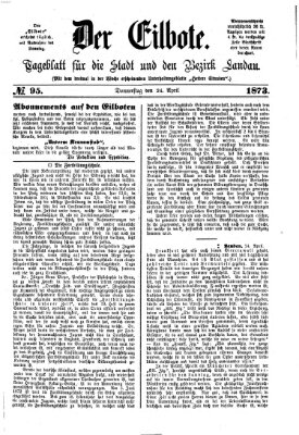 Der Eilbote Donnerstag 24. April 1873