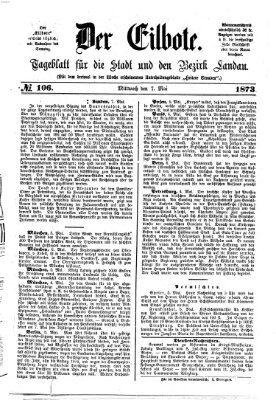 Der Eilbote Mittwoch 7. Mai 1873