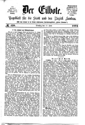 Der Eilbote Dienstag 17. Juni 1873