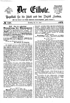 Der Eilbote Samstag 28. Juni 1873