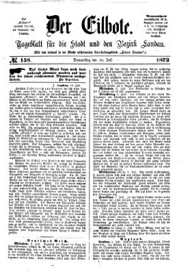 Der Eilbote Donnerstag 10. Juli 1873