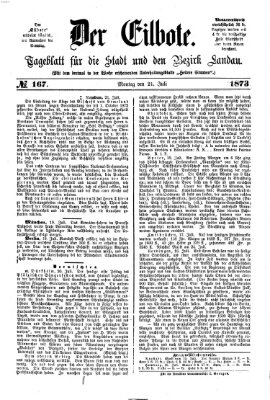 Der Eilbote Montag 21. Juli 1873