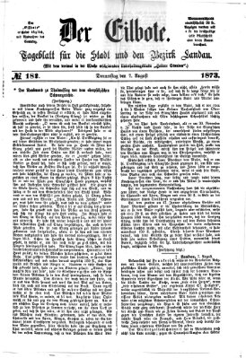 Der Eilbote Donnerstag 7. August 1873