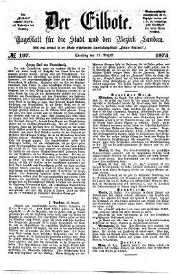 Der Eilbote Dienstag 26. August 1873