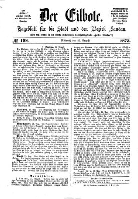 Der Eilbote Mittwoch 27. August 1873