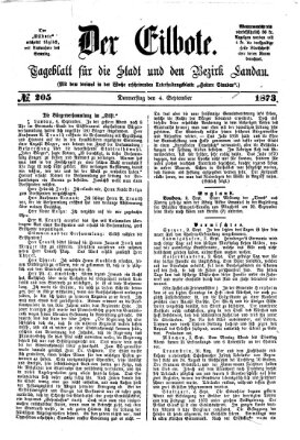 Der Eilbote Donnerstag 4. September 1873