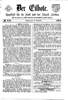 Der Eilbote Samstag 20. September 1873