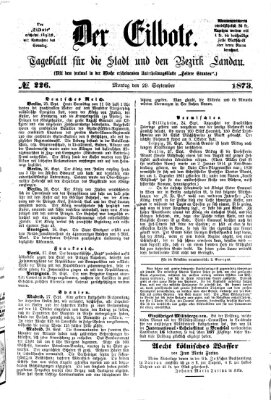 Der Eilbote Montag 29. September 1873