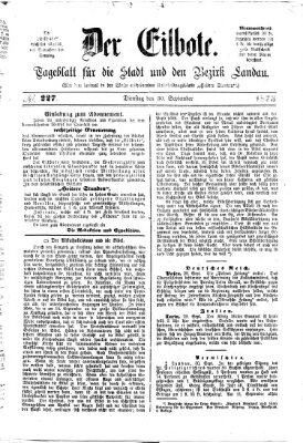 Der Eilbote Dienstag 30. September 1873