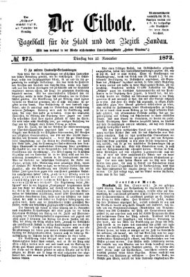 Der Eilbote Dienstag 25. November 1873