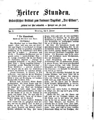 Heitere Stunden (Der Eilbote) Montag 6. Januar 1873