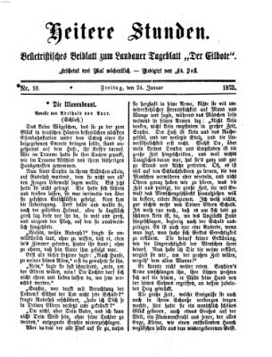 Heitere Stunden (Der Eilbote) Freitag 24. Januar 1873