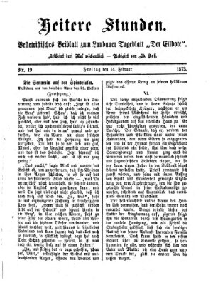 Heitere Stunden (Der Eilbote) Freitag 14. Februar 1873