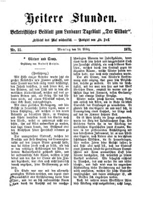 Heitere Stunden (Der Eilbote) Montag 24. März 1873