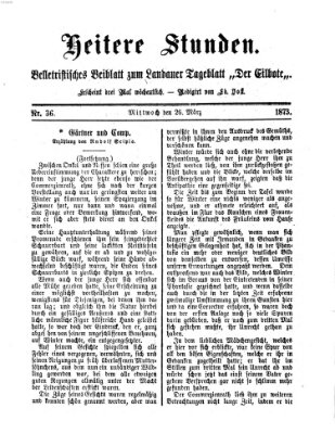 Heitere Stunden (Der Eilbote) Mittwoch 26. März 1873