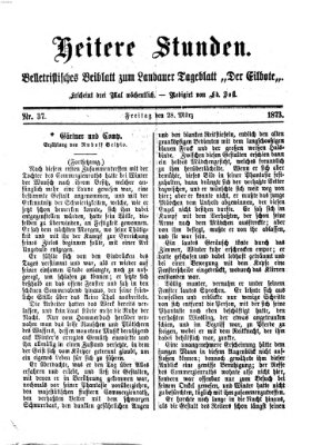 Heitere Stunden (Der Eilbote) Freitag 28. März 1873
