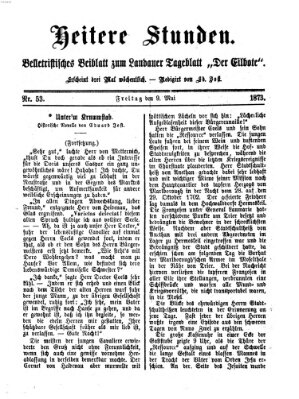 Heitere Stunden (Der Eilbote) Freitag 9. Mai 1873