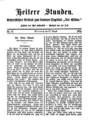 Heitere Stunden (Der Eilbote) Mittwoch 27. August 1873