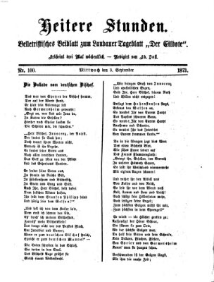 Heitere Stunden (Der Eilbote) Mittwoch 3. September 1873