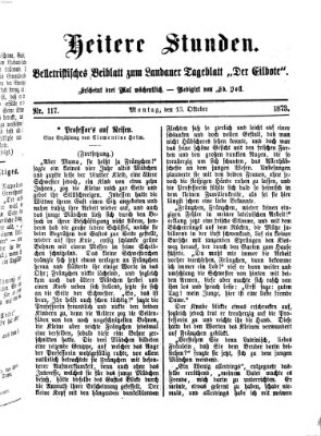 Heitere Stunden (Der Eilbote) Montag 13. Oktober 1873