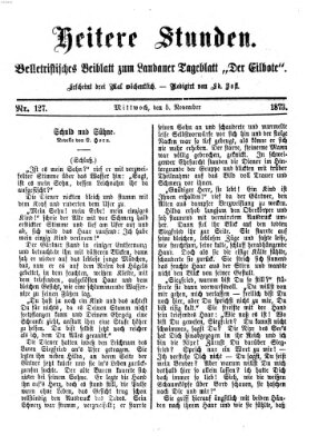 Heitere Stunden (Der Eilbote) Mittwoch 5. November 1873