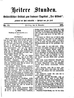 Heitere Stunden (Der Eilbote) Freitag 14. November 1873