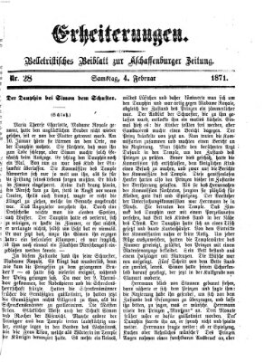 Erheiterungen (Aschaffenburger Zeitung) Samstag 4. Februar 1871